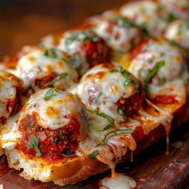 Meatball Parmigiana Hero.