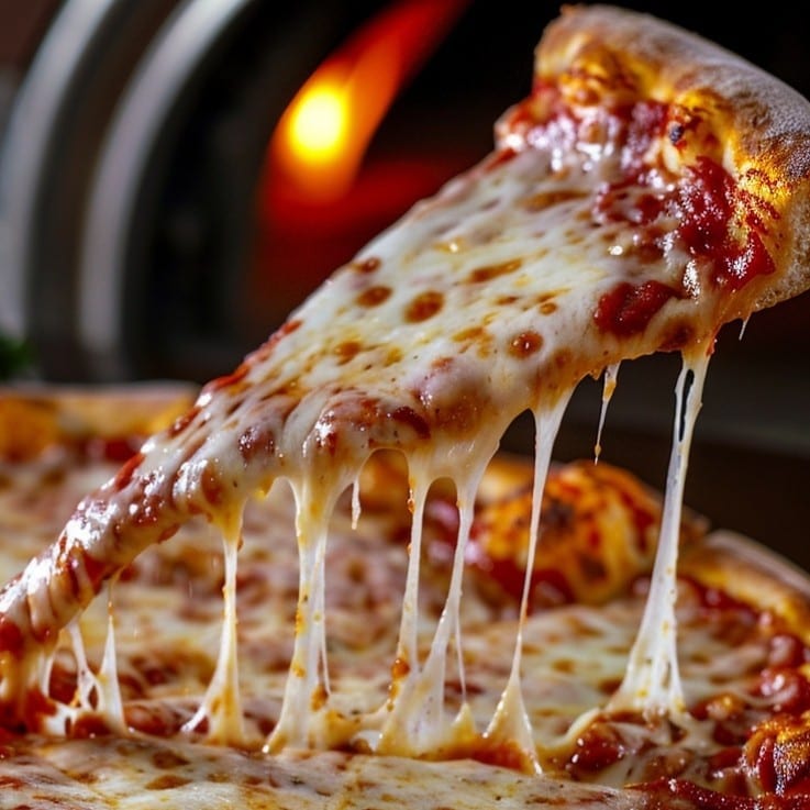 Regular Cheese Slice Pizza.
