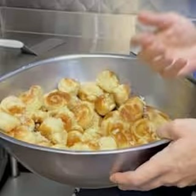 Vegan Garlic Knots Tray.