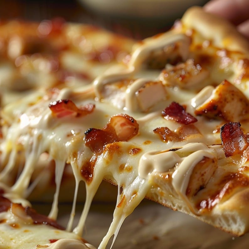 Chicken Bacon Ranch Pizza.