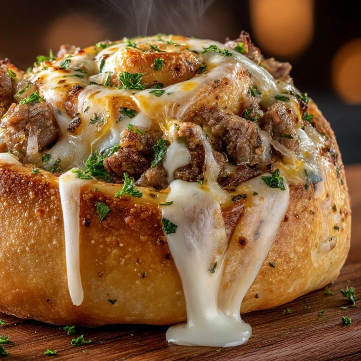Philly Cheesesteak Pinwheel.