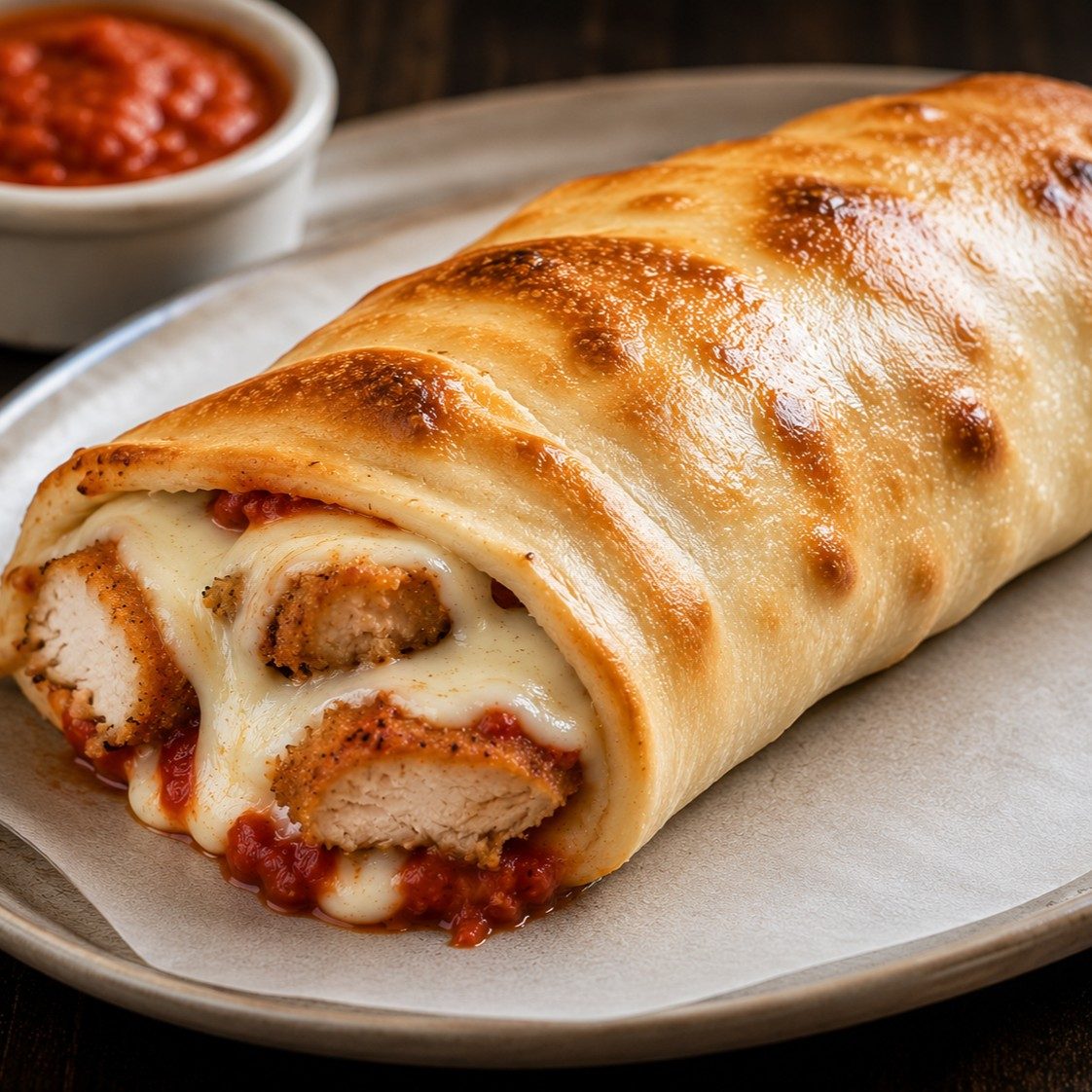 Chicken Roll with Cheese.