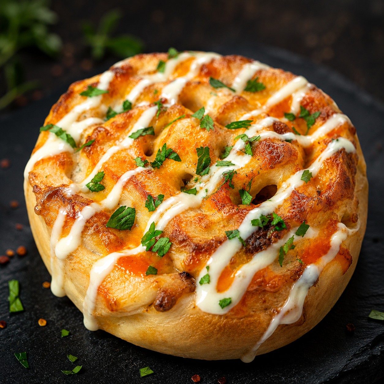Buffalo Chicken Pinwheel.