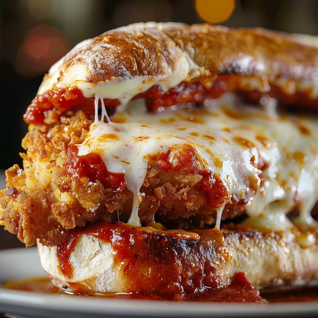 Chicken Parmigiana Hero.
